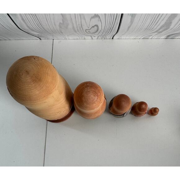 Vintage Russian Carved Wooden Noah's Ark Nesting Signed - Picture 6 of 9